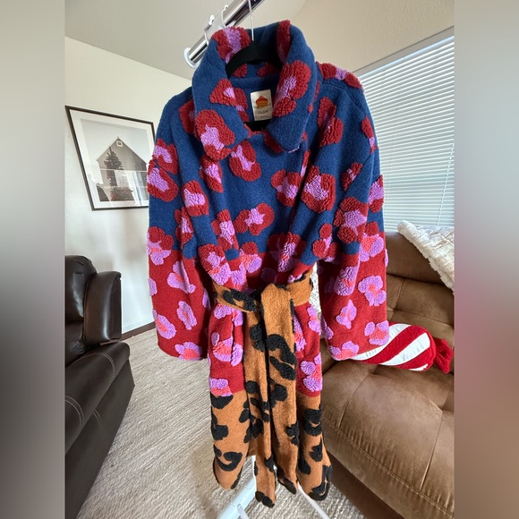 Farm Rio mixed leopards fleece coat - Picture 3 of 16